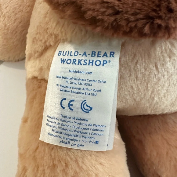 Build a Bear BAB Brown Dog  16” Plush Stuffed Animal - Picture 5 of 5